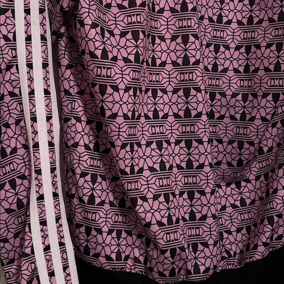 Adidas Originals Women’s Printed Track Jacket Magic Berry and Black Size XS - Picture 8 of 9